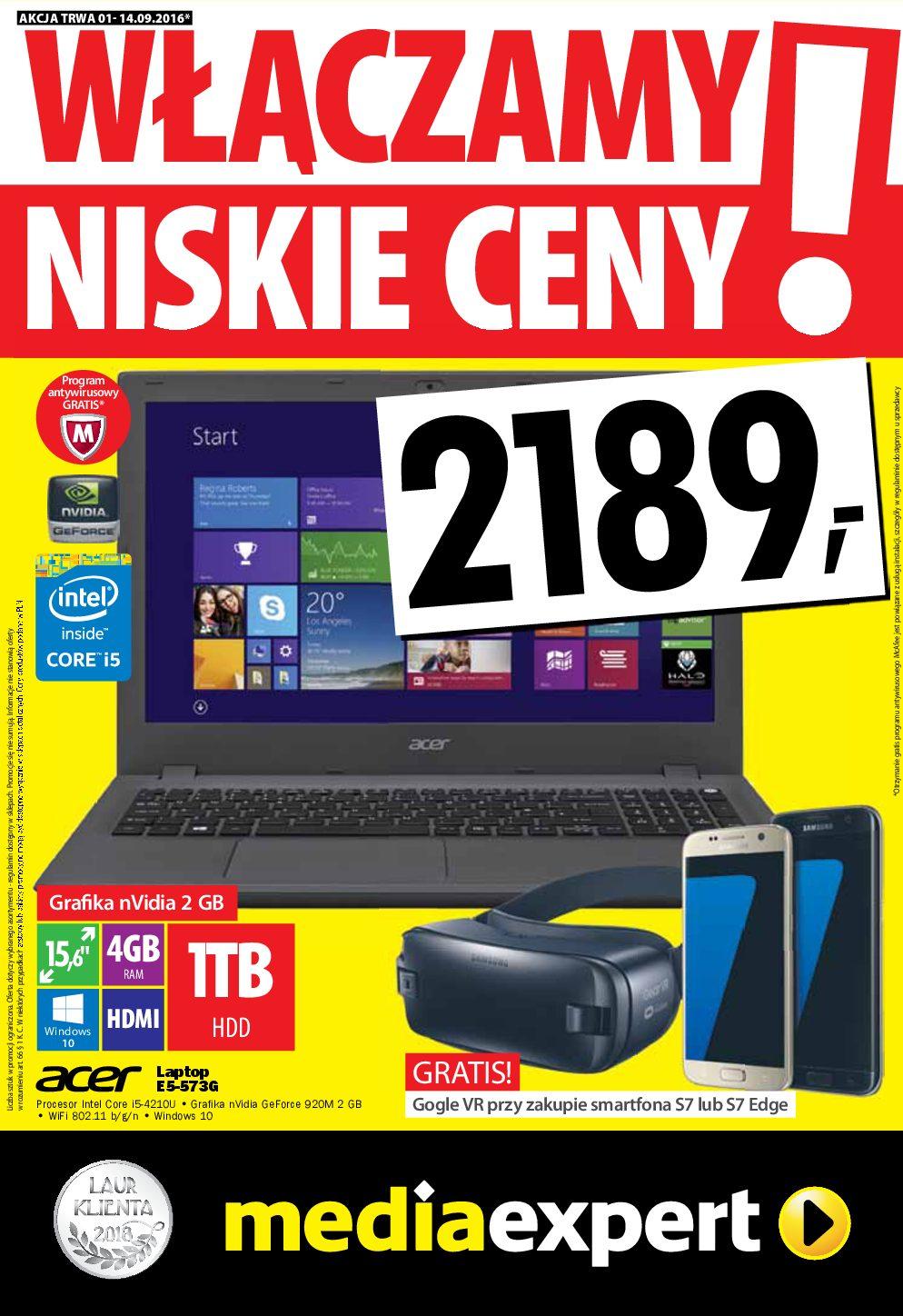 Gazetka promocyjna Media Expert str. 1